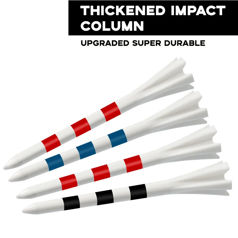 

Golf Tees Plastic Combo Length Pack of 50,Golf Plastic Tee, 5 Claw Nail, 83 White Stripe Nail,Golf Training Aids Accessories