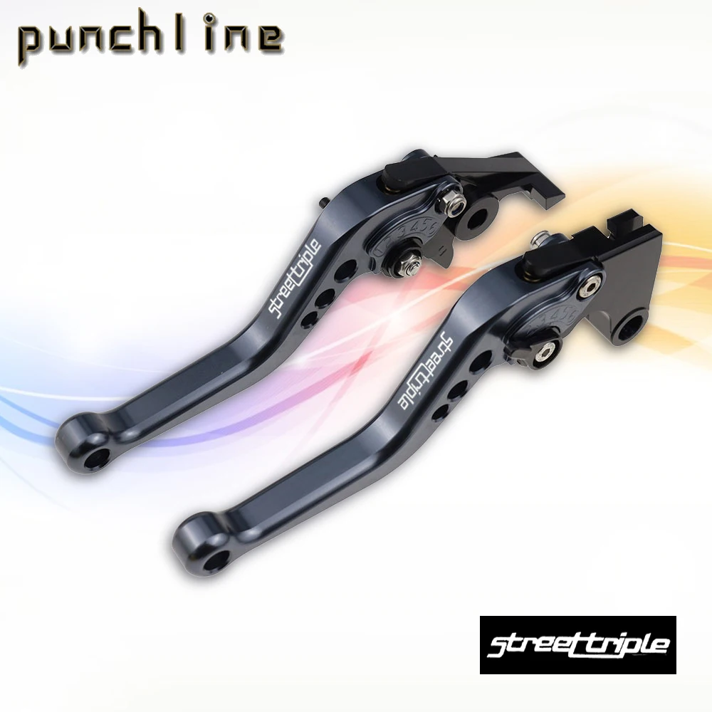 

Fit For 675 STREET TRIPLE 2008-2016 675 STREETTRIPLE Motorcycle CNC Accessories Short Brake Clutch Levers Adjustable Handle Set
