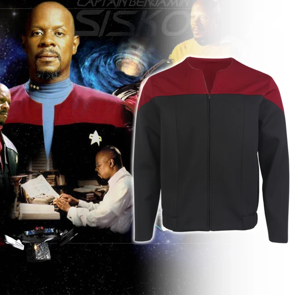 

Костюм для косплея из аниме Deep Space Nine, командир Sisko, униформа Вояджер, жакет, костюм для косплея на Хэллоуин, ST Prop