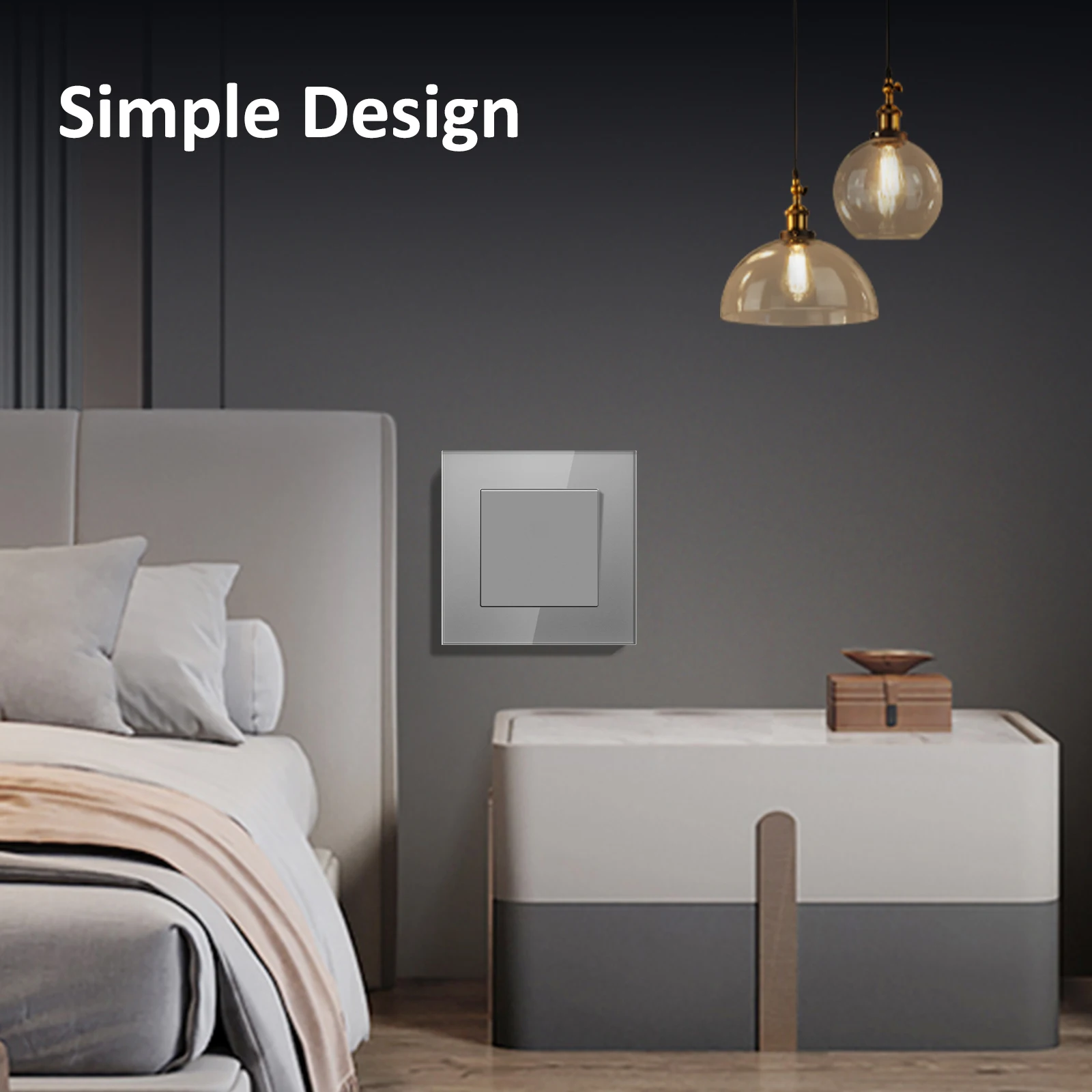 BSEED E-Series 1Gang/2Gang 2Way Mechanical Button Light Switch S995ed3cd6efe436fbd4485c7c6e433a8J