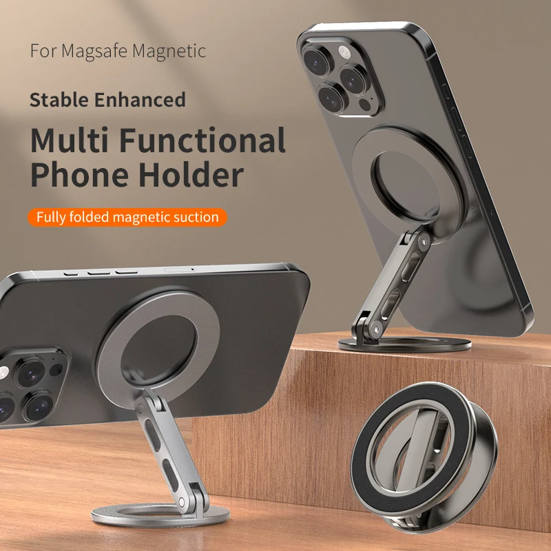 Dual Magnetic Phone Ring Holder with MagSafe Grip