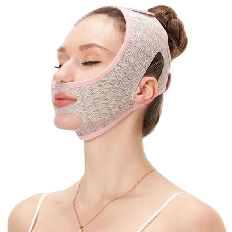 Beauty Face Sculpting Sleep Mask 3D Full Face Lift Sleeping Mask Riutilizzabile Traspirante Viso Dimagrante Lifting Strap V Line Mask