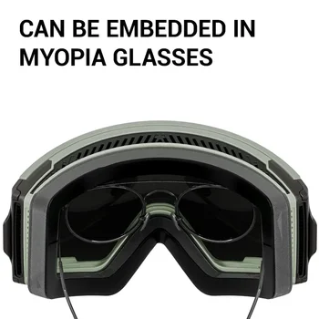 KAPVOE Winter Professional Men Women Ski Goggles Set Magnetic Quick-Change Double Layers Anti-Fog Snowboard Goggles Adults 5