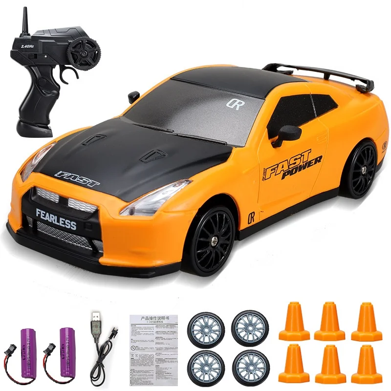 thumbnail image 1 of Coche teledirigido de control remoto 2,4 G con tracción en las 4 ruedas, modelo GTR AE86, coche de carreras a control remoto, juguete para niños, regalos de Navidad, 1 of 5