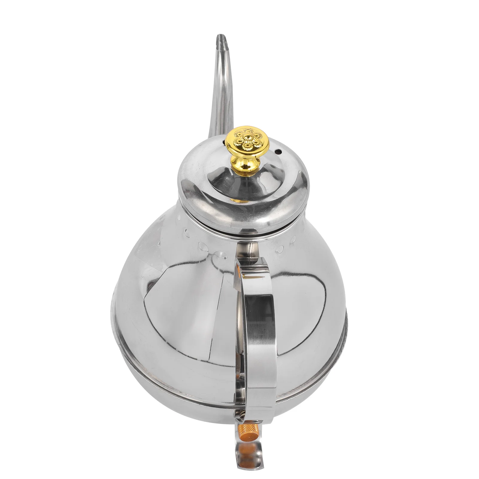 

Gooseneck Kettle Electric Stainless Steel Tea Kettle Coffee Teapots with Tea Strainers for Stovetop Safe Boiled ( Silver ) 1 2L