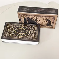 Mildred Payne's Oracle 10.3*6cm of Black Enchantment 52 Pcs Black Line Imagery Woodblock Style Cards 1