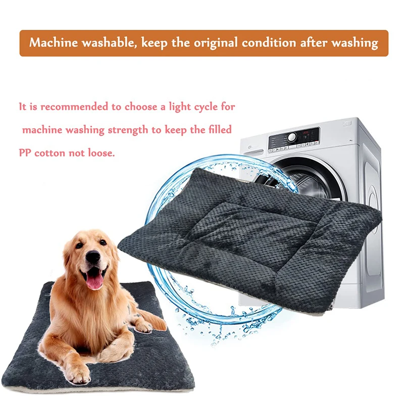 New Dog And Cat Sleeping Mat Super Soft Dog And Cat Pet Blanket Flannel Autumn/Winter Cold Warm Mat Pet Supplies Washable