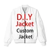 DIY Custom Design Your Own Pictures 3D Printed Zipper Bomber Jackets Men Overcoat Mens Coat Zip Up Jackets 1