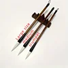 3Pcs Wood Writing Brushes Weasel Wool Hair Chinese Traditional Calligraphy Brush Set for Painting Pottery Ceramic Clay Writing 2