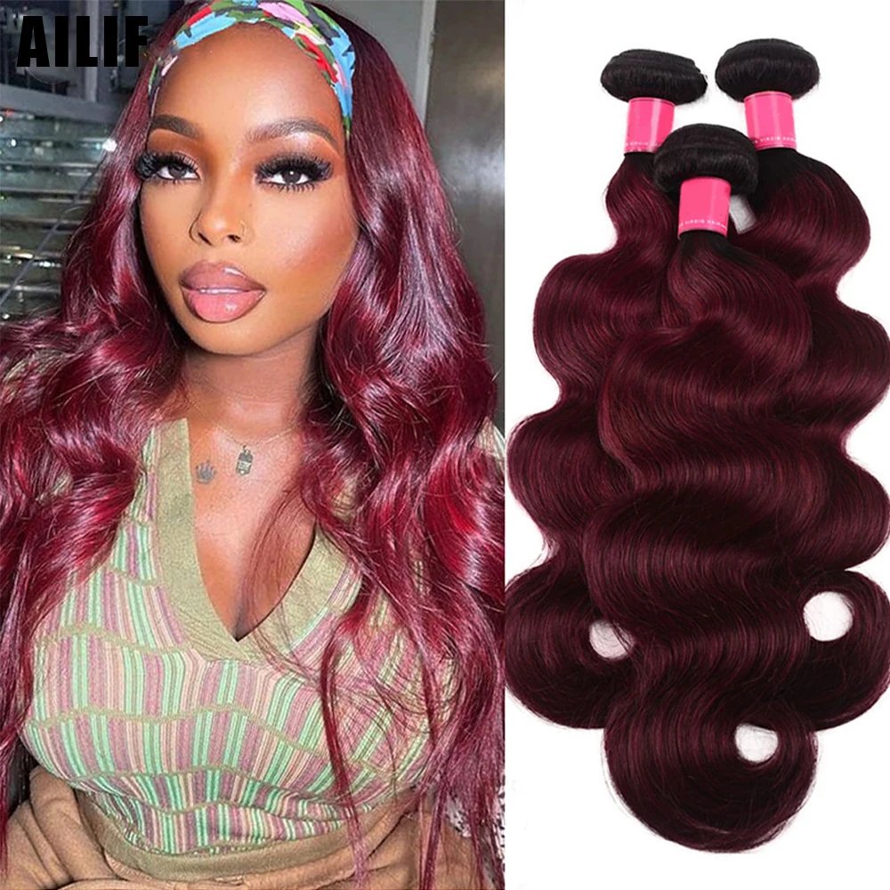 

99J Bundles Ombre Body Wave Hair Weave Bundles Brazilian Weave Hair Bundles 99J Human Hair Bundles Wholesale Hair Bundles