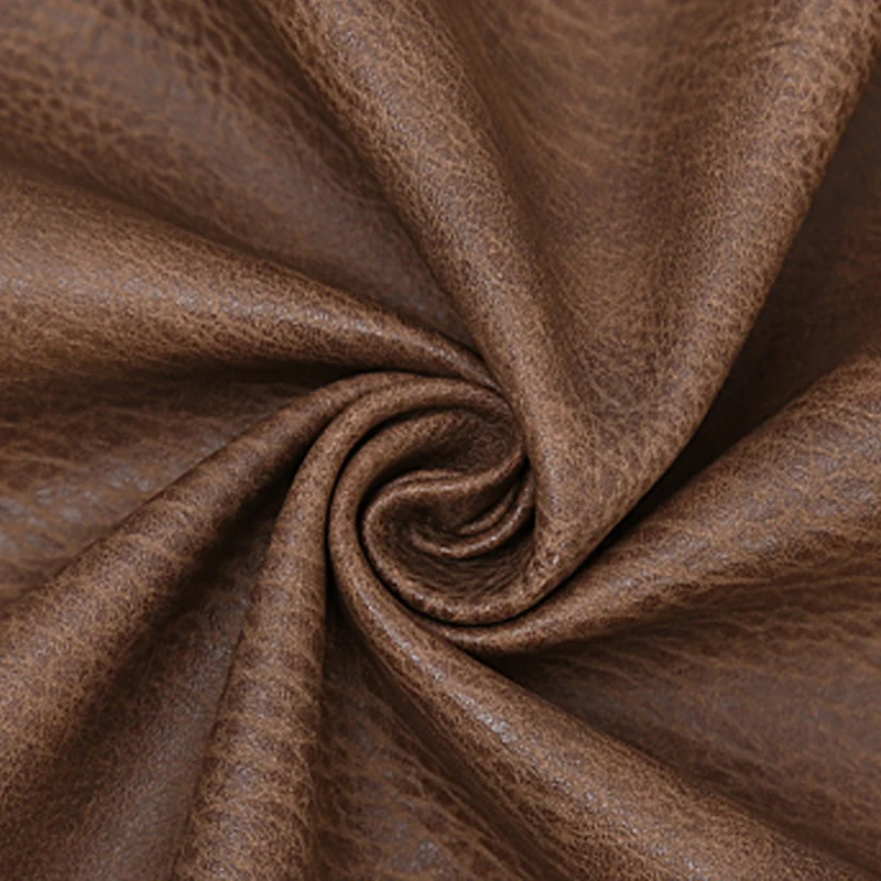 Brown Faux Leather Fabric