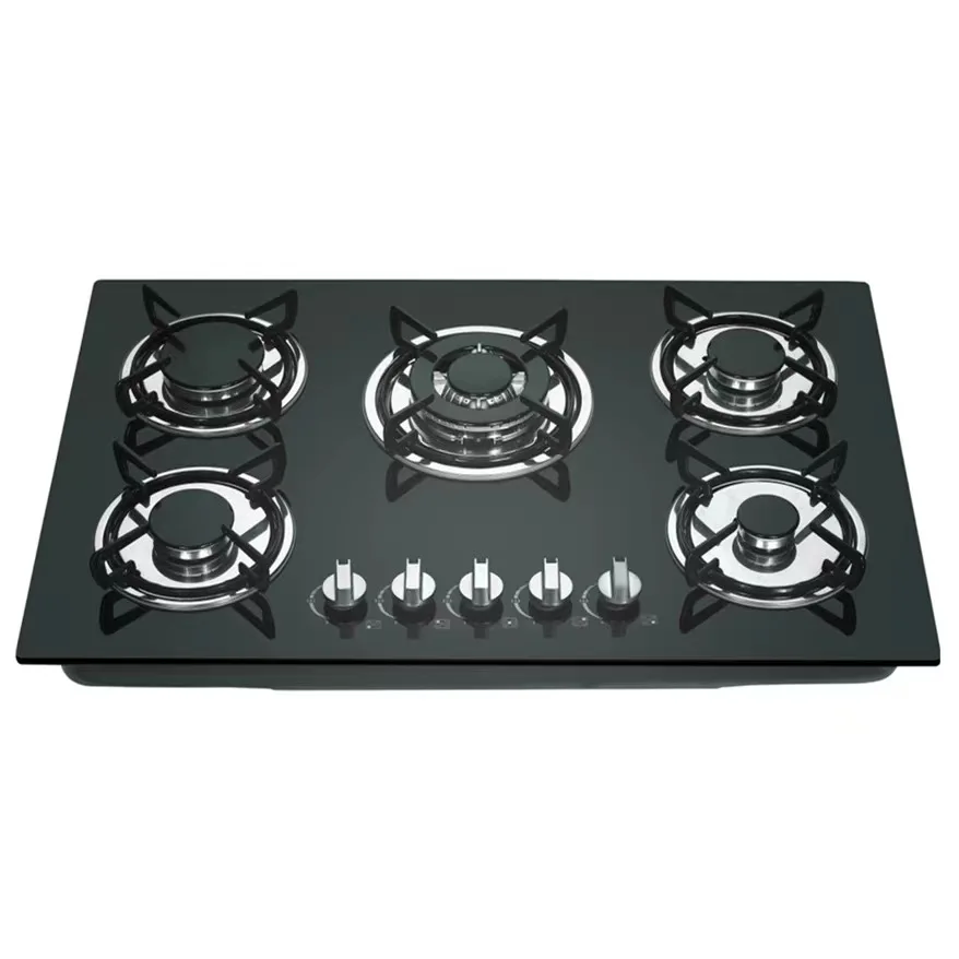 Five burner Gas Stove Commercial Gas Stove burner Countertop Kitchen 5 Cooker