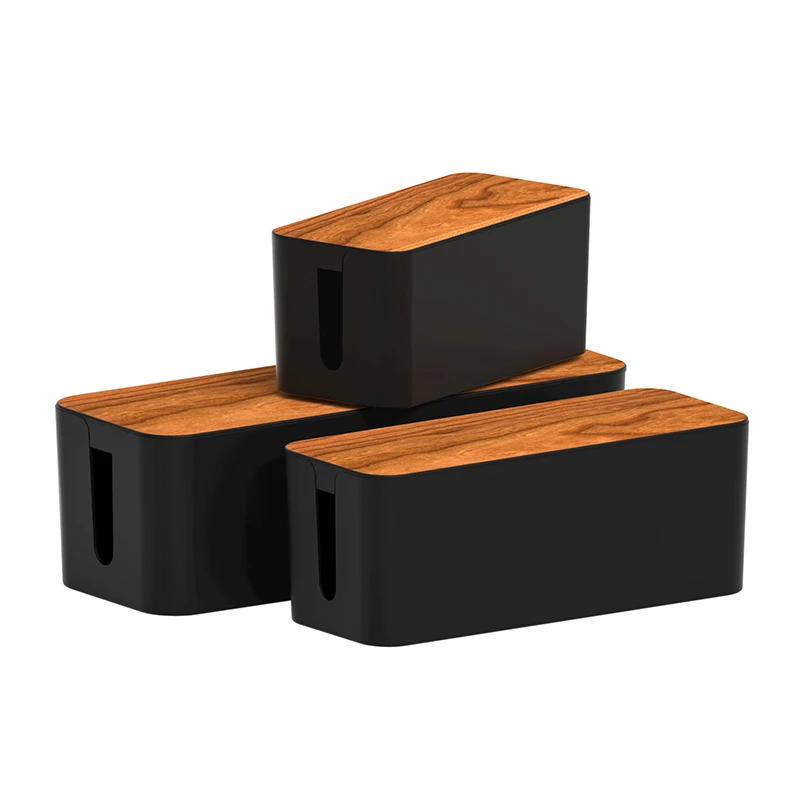 Cable Management Box for Concealing Power Strips and Chargers