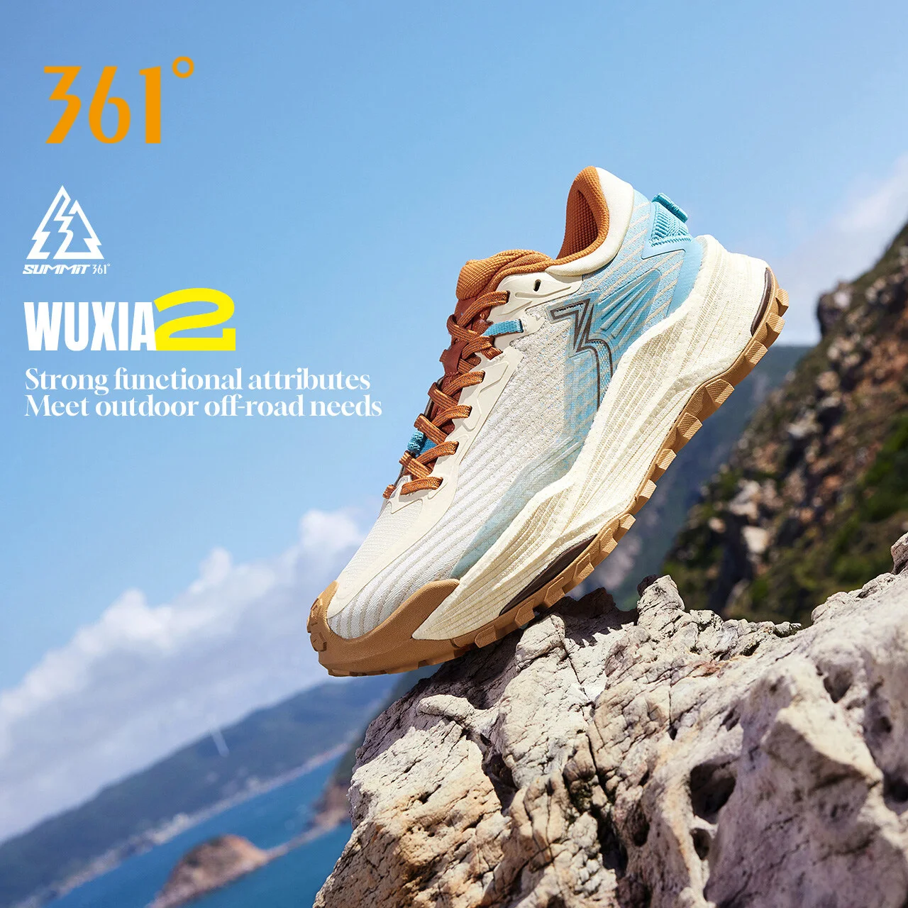 361 Degrees WUXIA 2.0 Chaussure de randonnée polyvalente légère, souple, aérienne, amortissante, antidérapante pour homme 672542201 1