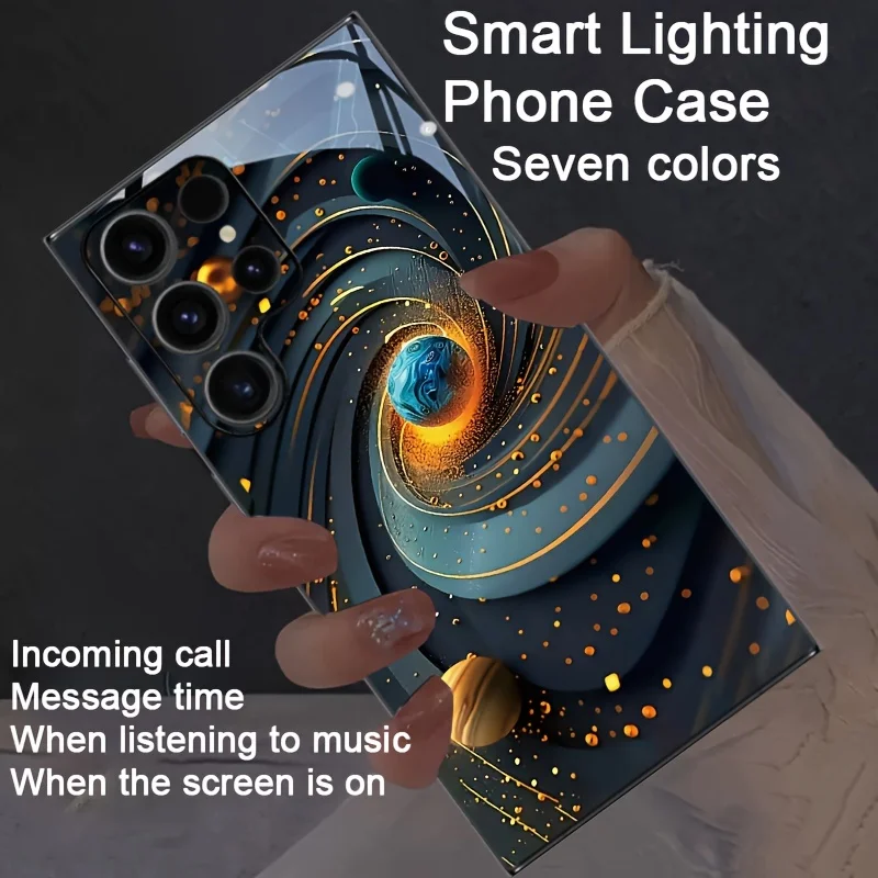 Starry Night Sky Colorful Luminous LED Universe Phone Cover