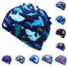 Children Swimming Caps Cartoon Print Cute Kids Swim Caps for Boys Girls Universal Printed Swimming Cap Swimming Pool Accessories 1