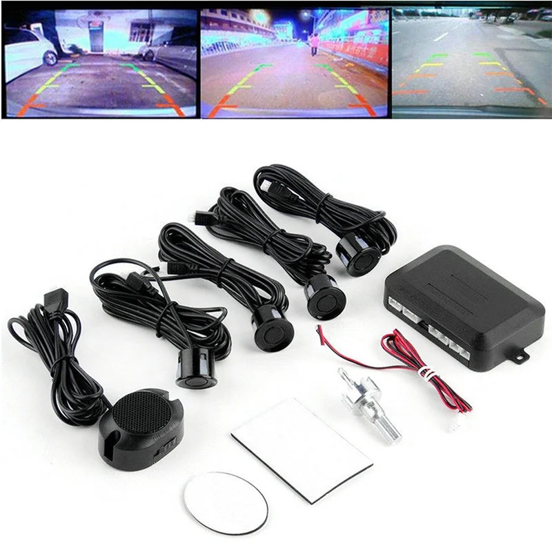 4 Sensors Smart Parktronic For Cars LED Display Detector System Backlight Reverse Auto Parking Radar Monitor Parking Sensor