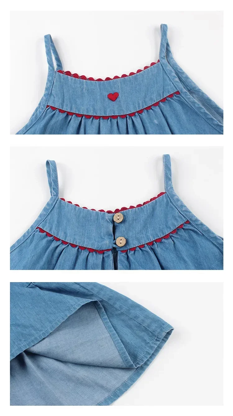 Toddler Girl Denim Dress 6