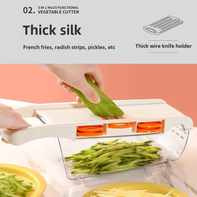Multifunctional Slicer Shredded Potatoes and Carrots Grater Multi-functional Slicer for Household Kitchen vegetable cutter