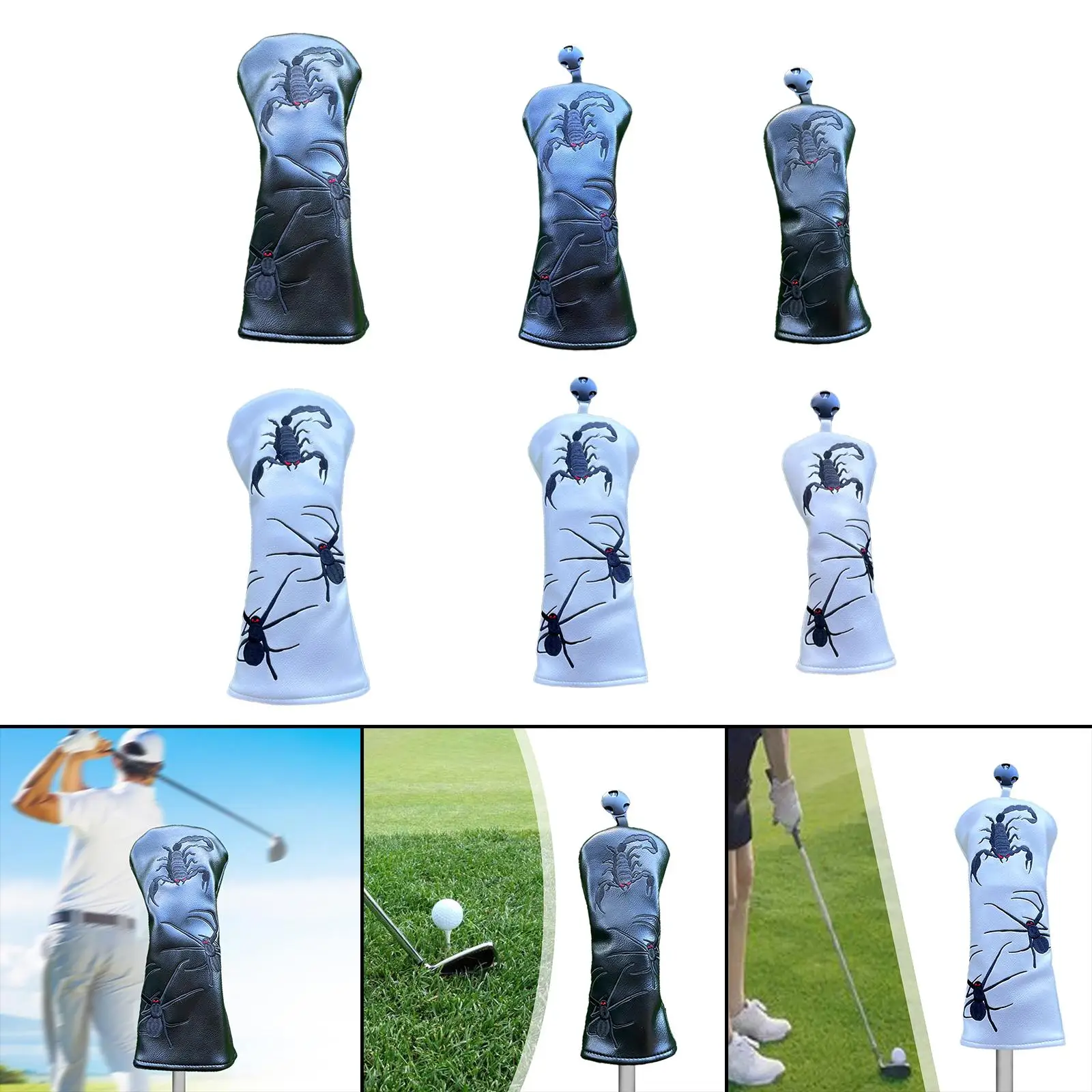 

Golf Club Head Cover Golf Wood Headcover Transport Protection Golf Cue Protect Case Golf Club Protectors Golf Accessories