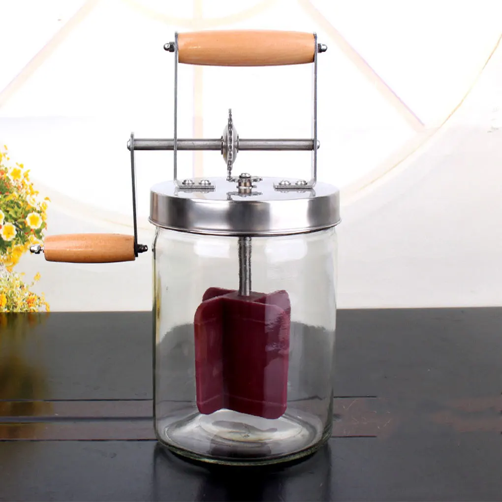Own Butter With Hand Crank Butter Churner Wide Application Space-saving Hand Crank Churners Only one type