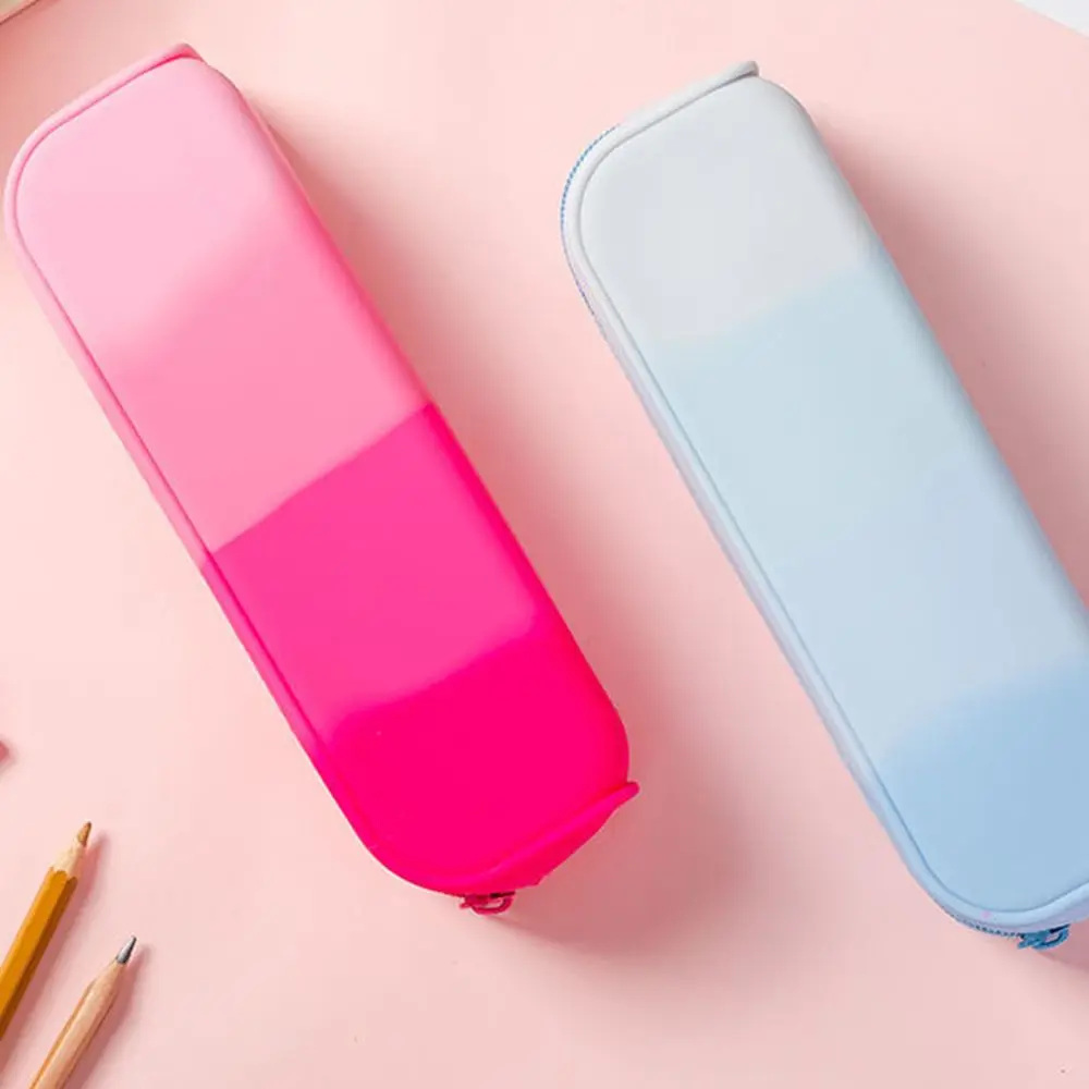 Large capacity pencil case School silicone case Softpencil pounch  Waterproof tool bag for immediate use pencil cases for girls