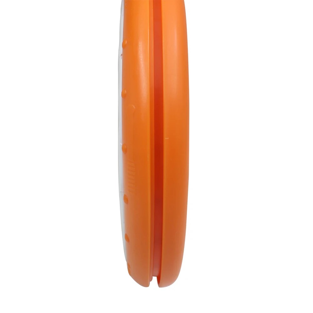 Orff Tambourine Orange Plastic Tambourine With Drumsticks Early Education Teaching Aids Rhythm Practice Portable Percussion