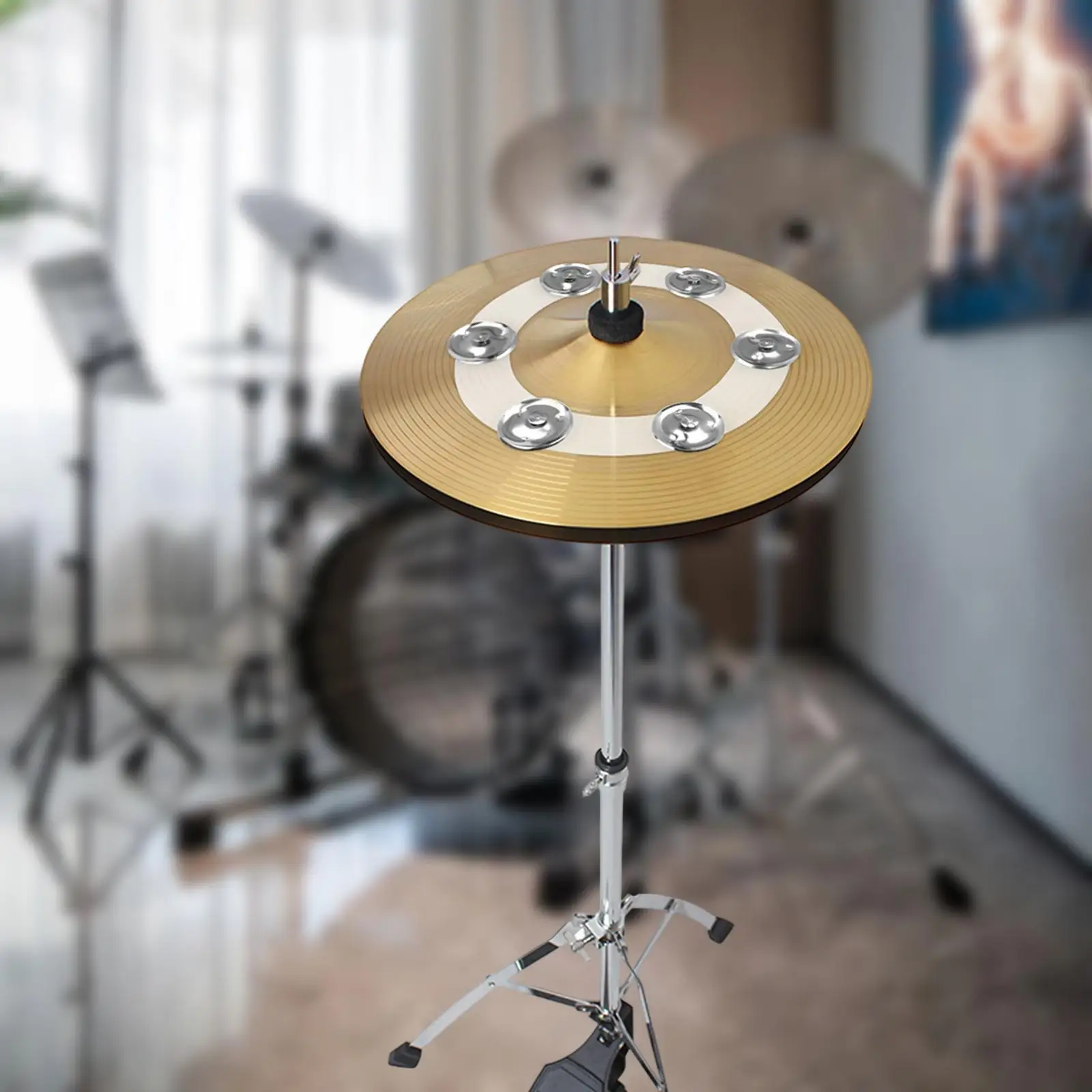 Cymbals Ching Cymbal Ching Rings Durable Hihat Tambourine Cymbal Rings