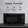 Countertop Microwave 700 Watts, 0.7 Cu. Ft. - Microwave Oven With LED Lighting and Child Lock - Easy Clean Grey Interior 2