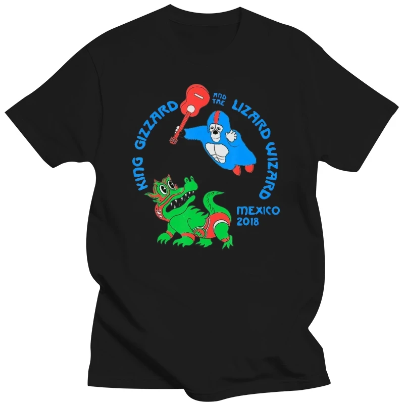 

King Gizzard And The Lizard Wizard Short Sleeve White T-Shirt Size S-3Xl Harajuku Tee Shirt MAN T-SHIRT t shirts