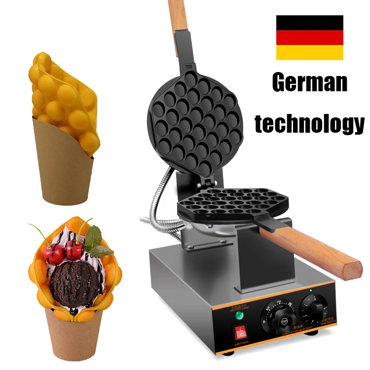 Commercial Waffle Cake Maker  Commercial Egg Bubble Waffle - Waffle,  Doughnut & Cake Makers - Aliexpress