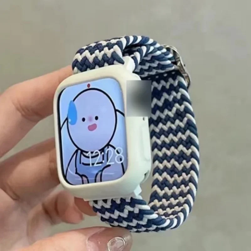 Chic Korean Braided Nylon Strap with Case – Cute Bracelet
