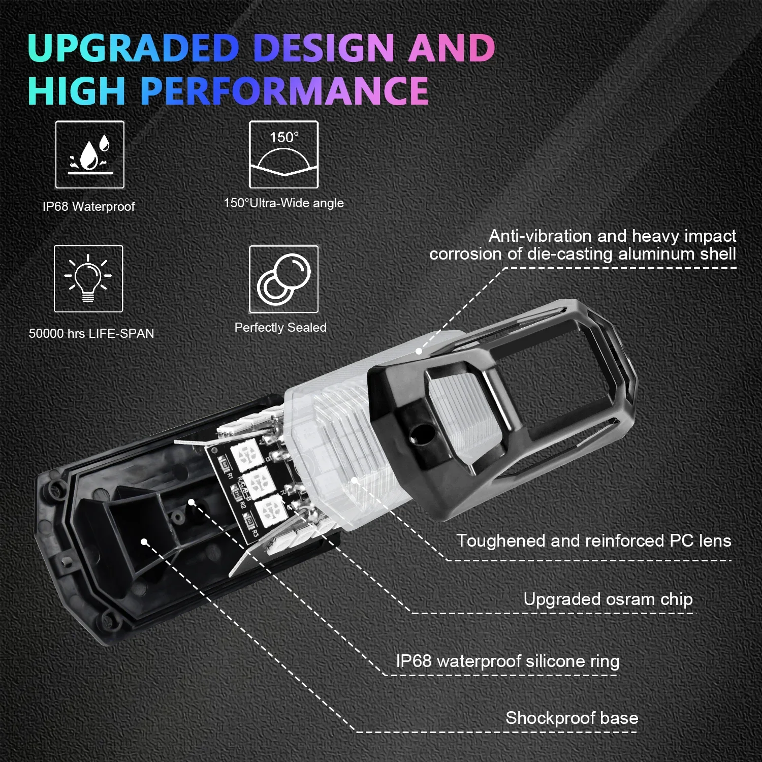 4/6/8 in 1 New LED Car LED Symphony Ambient Light Ambient Holding PCB Flexible