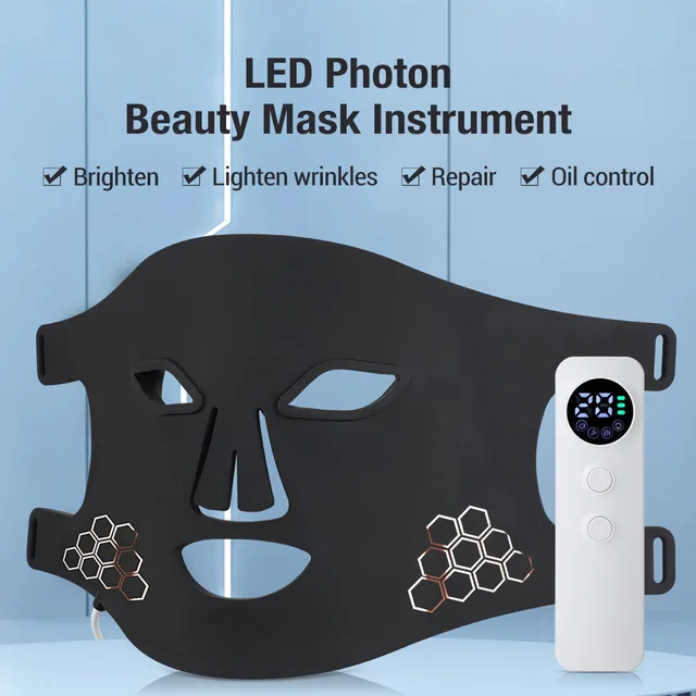 Red Light therapy Mask 460nm 660nm 850nm LED Beauty Devices Face Instrument Rejuvenation Skin Anti Aging Wrinkle Skin Repair 1