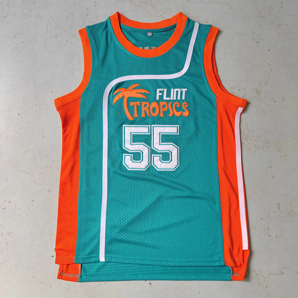 thumbnail image 1 of Camisetas de baloncesto Trillest Semi Pro Movie Jackie Moon 33 Monix 11 blancas y verdes Flint Tropics para hombre para fiesta de Halloween, 1 of 5