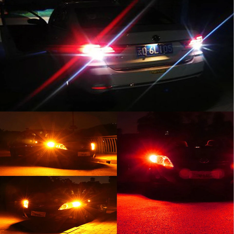 �ڵ��� ���� ���õ� LED CanBus �극��ũ ����, ���� ����, 144smd, 1156 PY21W BAU 15S BA 15S 1157 P21/BAY15D T20 7440/W21W, 1 ��