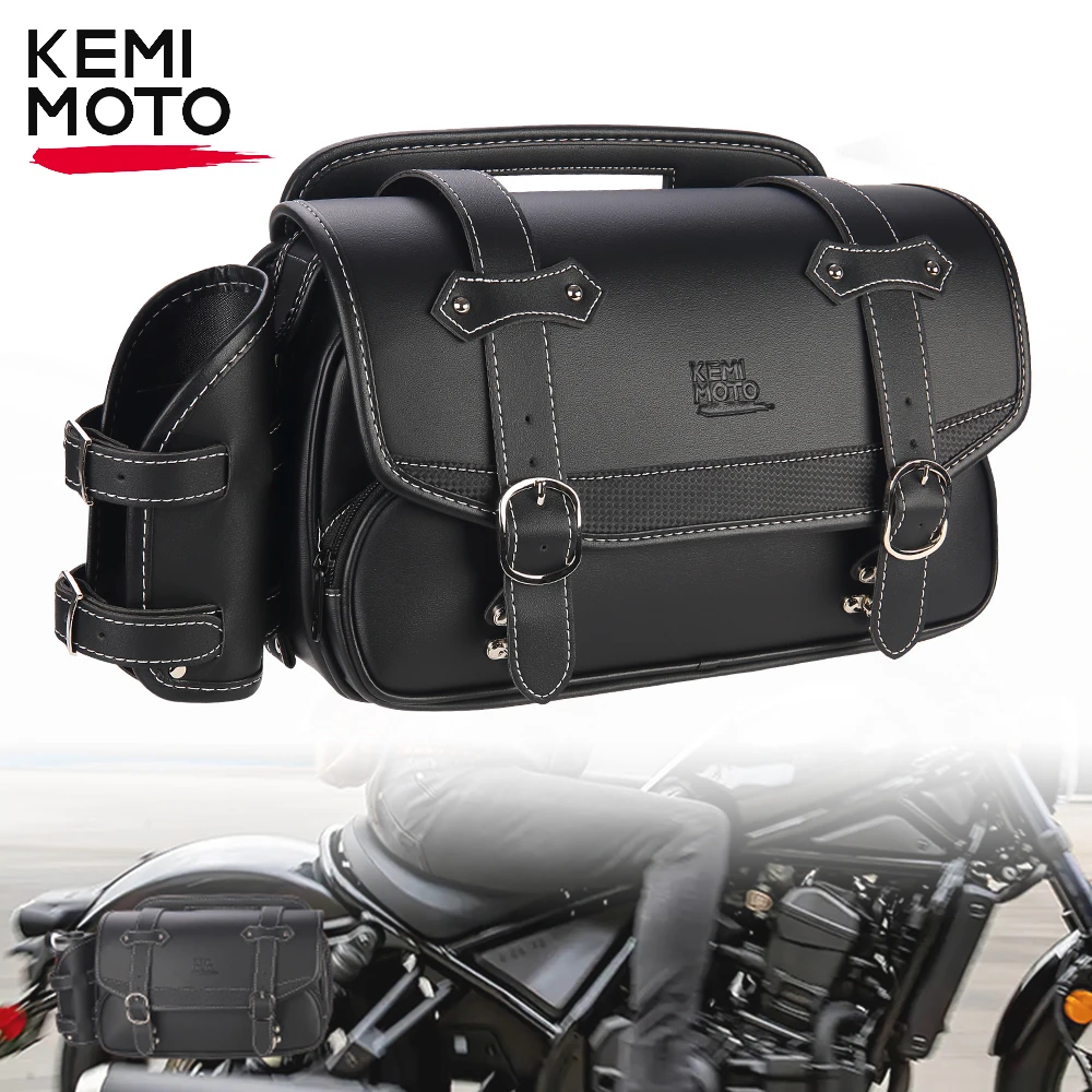 Motorcycle Saddlebag 9L Waterproof Side Saddle Bags For Honda Rebel