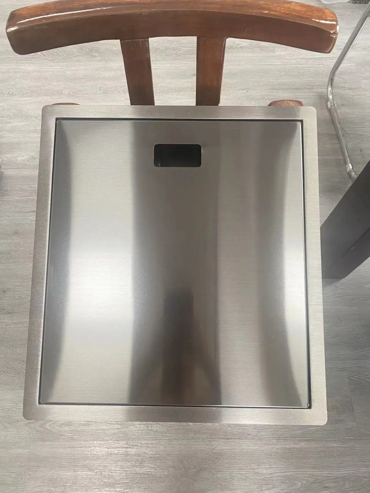 black Kitchen sink small Single bowl Bar sink Size 304 Stainless Steel Balcony Hidden Concealed black open kitchen