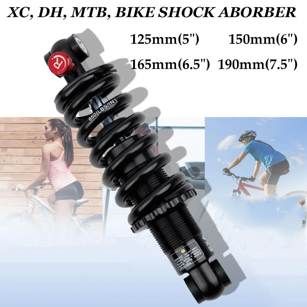 조절 가능 유압 댐핑 리어 쇼크 (MTB/전기자전거/전동스쿠터 호환) ? 범용 & 가성비