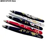 1pc Stainless Steel Eyebrow Tweezer Flower Printed Eyebrow Tweezer Slant Tip Hair Removal Makeup Tool 4