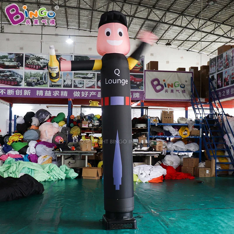 Inflatable Beer-Man With Left/Right Waving Hand Inflatable Blow up Male With Beer Model For Sale-BG-D0120-2/BG-D0120 2