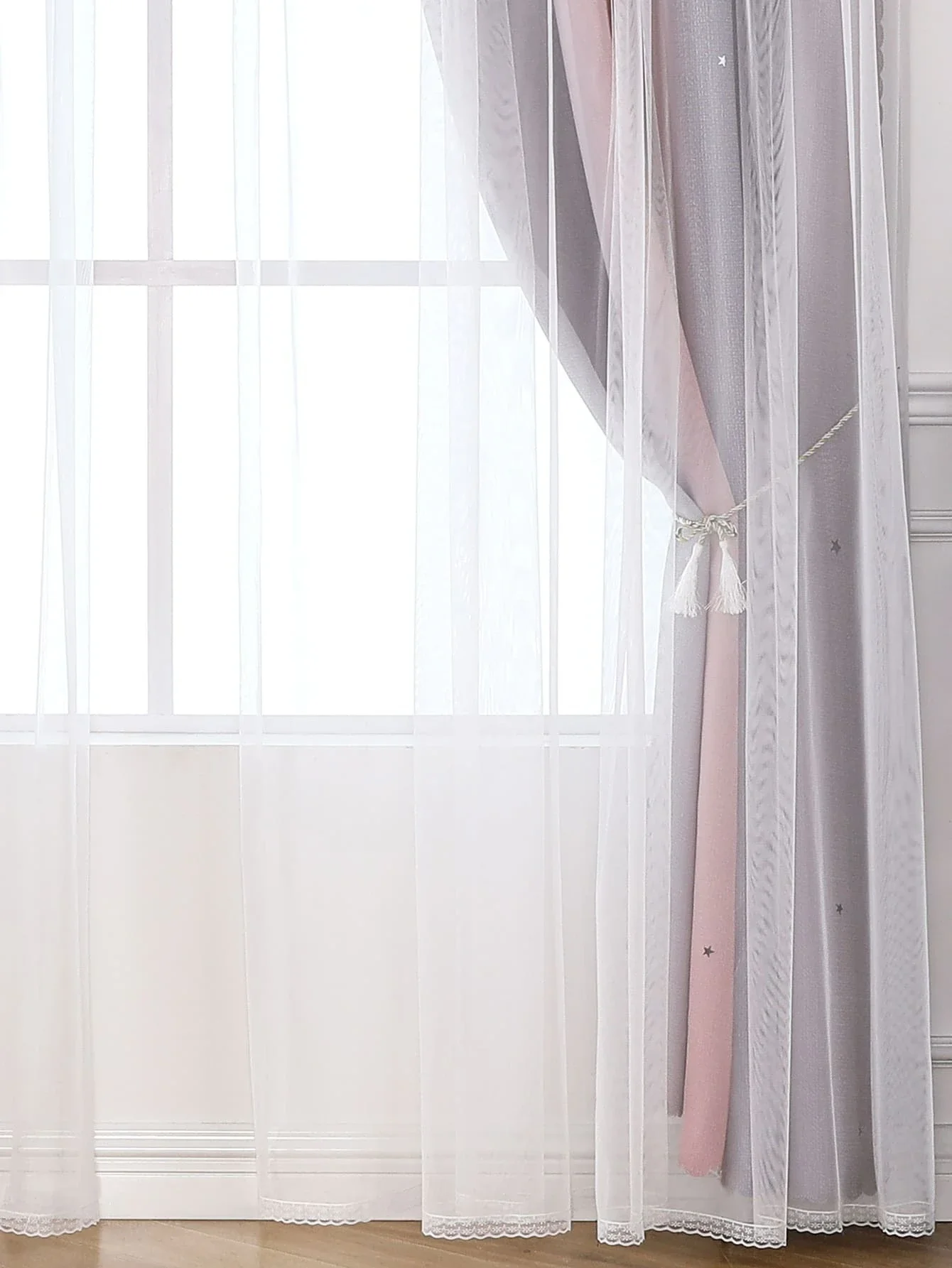 Blackout Kids Curtains for Bedroom Thermal Insulated Silver Twinkle Star Curtains for Boys Antique Grommet Top Window Treatment