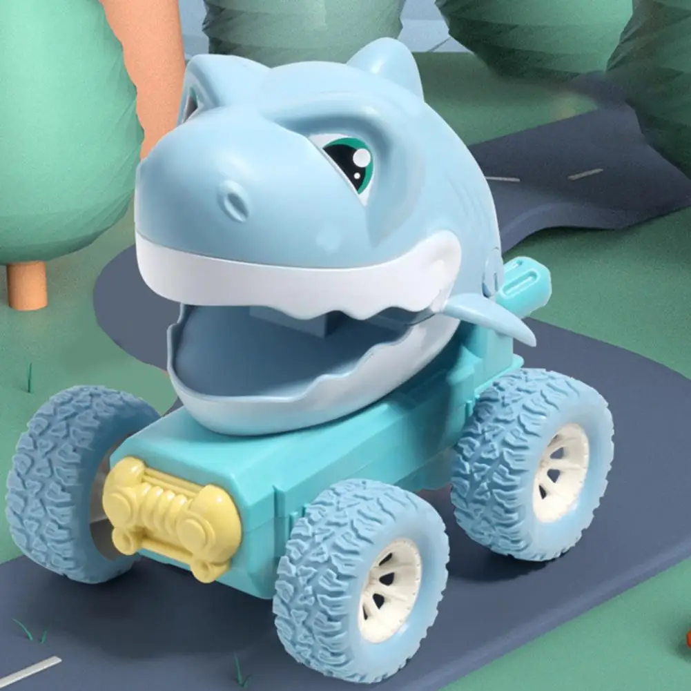 

Cartoon Car Toy Infant Dinosaur Toy Car Model Battery-free Baby Dinosaur Car with Smooth Edges Simulation Dinosaur for Babies