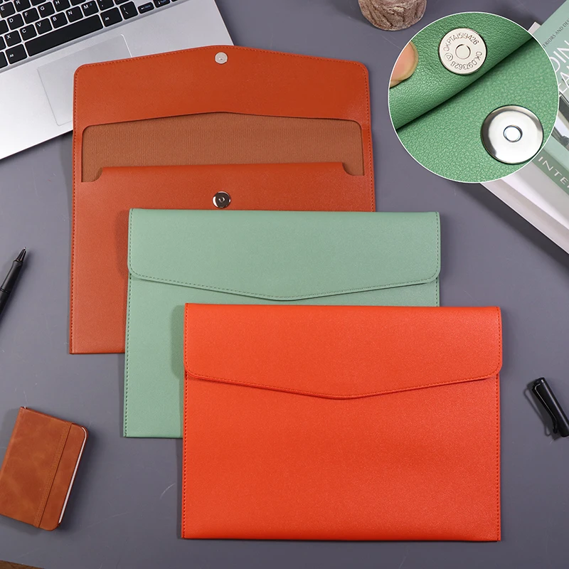 1 조각 A4 문서 가방 가죽 파일 폴더 데이터 패키지 패션 서류 가방 데이터 계약 빌 파일 가방 학교 사무용품