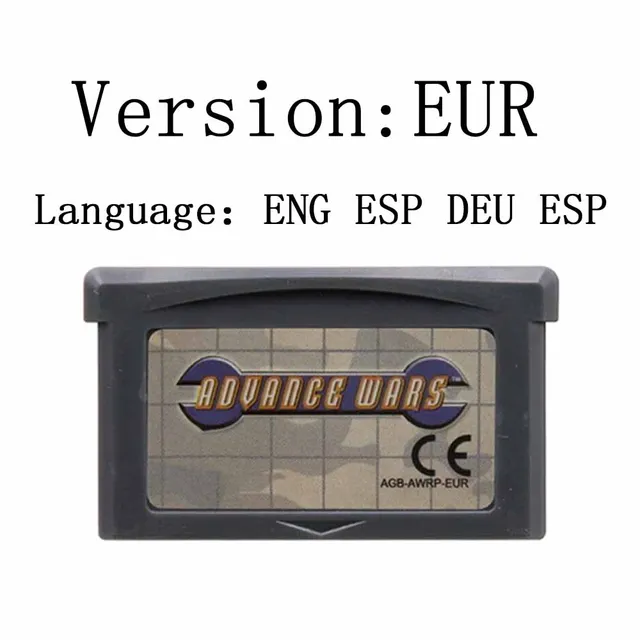32 Bit Video Game Console Card GBA Game Cartridge Advance Wars Series Advance Wars 2 Black Hole Rising  for GBA English Version 4