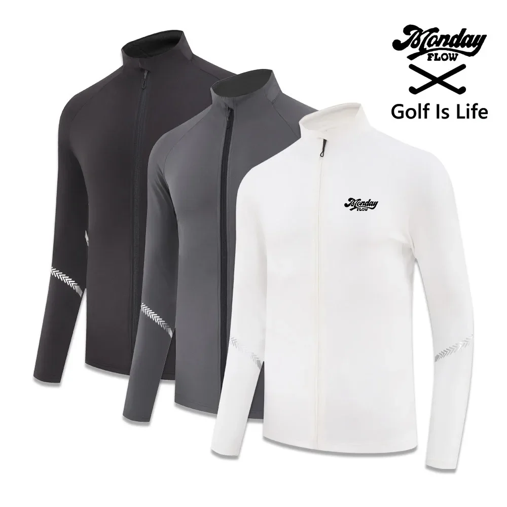 

Mondayflow Мужская зимняя одежда для гольфа, ветровка, дышащая и быстросохнущая теплая и ветрозащитная куртка, Спортивная, свободная, Женская