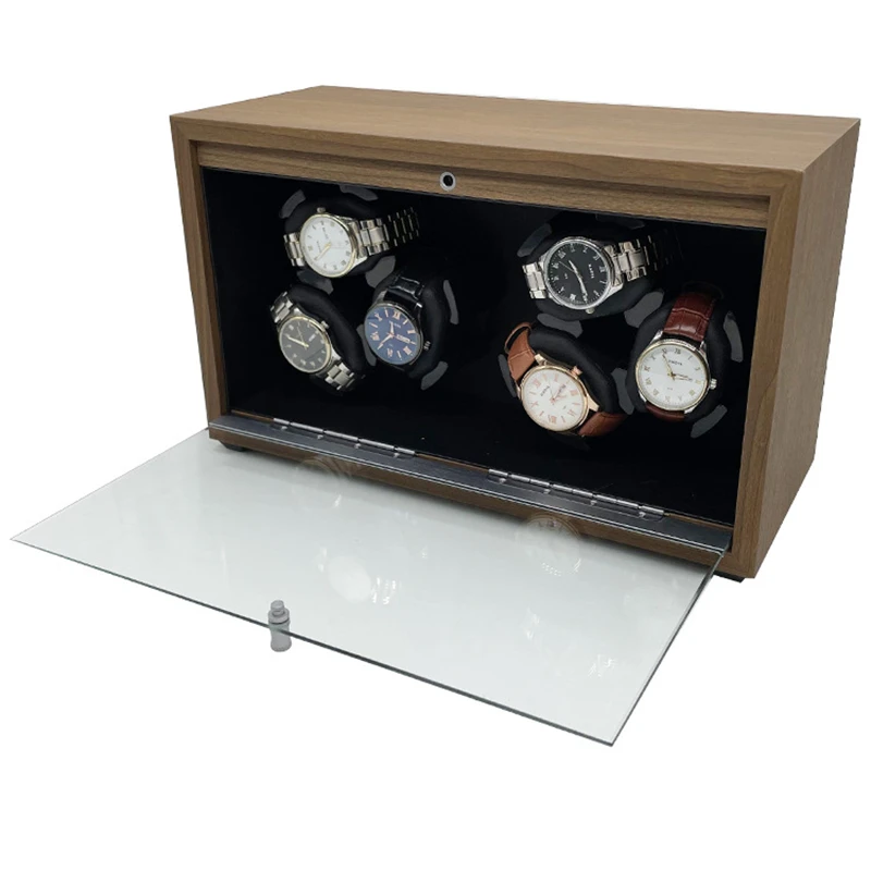 Watch Winder Box Automatic PU Leather Global Universal Power Cord Mechanical Watch Box Automatic Winding Fashionable Styles