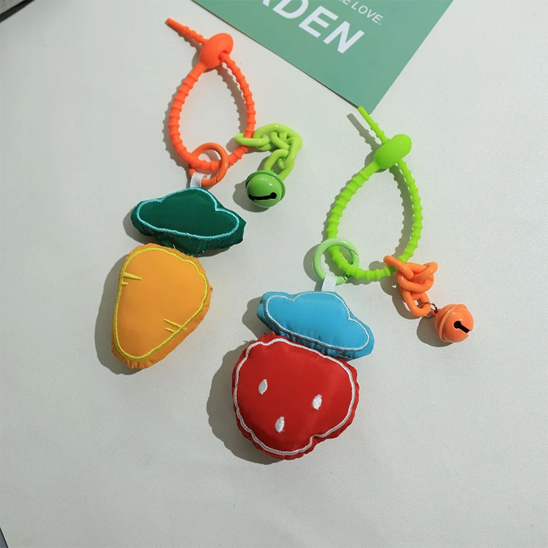 

Fruit Key Chain Strawberry Carrot Key Rings Car Key Bag Pendant Fresh Fruit Fabric Keychain Key HolderJewelry Gift