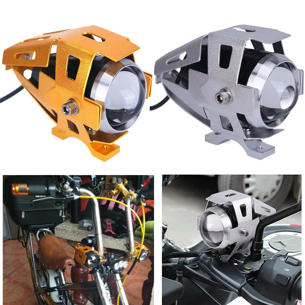 U5 Fog Light Motorcycle Headlights Spotlights LED For Yamaha Fz 16 Xj6 Farol X Max Wr250F Cygnus
