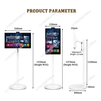 TV Android portable 21,5 27 pouces 32 pouces avec support rotatif, grande capacité de batterie, adapté à l'écran LCD intelligent pour tablette domestique 1